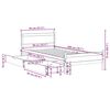 vidaXL Bed Frame without Mattress Wax Brown 90x200 cm Solid Wood Pine