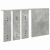 vidaXL Wall-Mounted Coat Rack with Shelf Concrete grey 85 x 10 x 45 cm