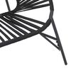 vidaXL Garden Chair Set 3 pcs Black Poly Rattan