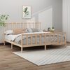 vidaXL Bed Frame without Mattress 180x200 cm Super King Solid Wood Pine
