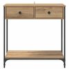 vidaXL Console Table Artisan Oak 75 x 34.5 x 75 cm Engineered Wood