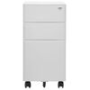 vidaXL Mobile File Cabinet Light Grey 30x45x59 cm Steel
