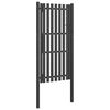 vidaXL Garden Fence Gate Steel 100x200 cm Anthracite