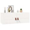 vidaXL Wall Cabinet White 80x30x30 cm Solid Wood Pine