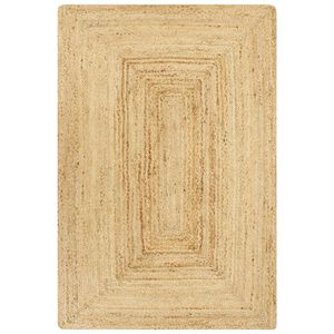 vidaXL Area Rugs Square Dark Grey 240 x 240 cm Jute