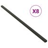 vidaXL Decking Joist 8 pcs Black 170x3x4 cm WPC