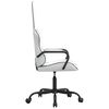vidaXL Gaming Chair White and Black Faux Leather