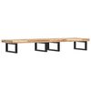 vidaXL Basin Shelf Wall Mounted Steel and Solid Wood Acacia