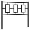 vidaXL Metal Replace Headboard Black 100 cm