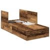 vidaXL Storage Bed Frame Old Wood 70 x 190 cm Engineered Wood