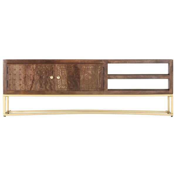 vidaXL TV Cabinet 138x30x46 cm Solid Mango Wood