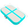 vidaXL Inflatable Gymnastics Mat with Pump 60x100x10 cm PVC Green