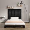 vidaXL Wall Headboard Black 96x3x91.5 cm Solid Wood Pine