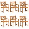 vidaXL Garden Chair 6 pcs Brown 56 x 56 x 90cm Solid Acacia wood