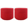 vidaXL Rope 2 pcs Red Cotton