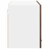 vidaXL Hanging Cabinet with Door Smoked Oak and White 80 x 31 x 40 cm