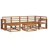 vidaXL Outdoor Sofa Set 7 pcs Natural Solid Acacia Wood