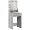 vidaXL Dressing Table Grey Sonoma 50 x 41 x 135 cm Engineered Wood