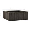 vidaXL Raised Bed Dark Grey 74x77x30 cm Solid Pinewood