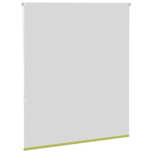 vidaXL Roller Blind Blackout Leaves Green 120x130 cm Fabric Width 116.6 cm Polyester