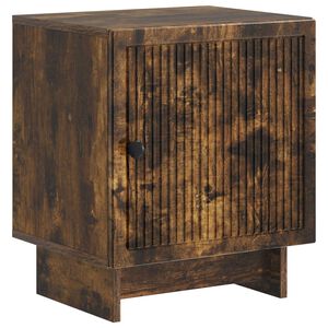 vidaXL Bedside Cabinet Smoked Oak 43 x 34.5 x 50 cm Engineered Wood