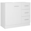 vidaXL Sink Cabinet | White | Engineered wood | Medium | Bathroom Sink Cabinet