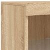 vidaXL Sideboards with LED Lights 3 pcs Sonoma Oak Engineered Wood