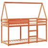 vidaXL Bunk Bed without Mattress Wax Brown 90x190 cm Single Solid Wood Pine