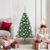 vidaXL Artificial Pre-lit Christmas Tree Green 120 cm PVC