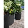 Capi Planter Groove 43x41 cm Black
