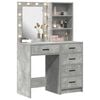 vidaXL Dressing Table 2 pcs Grey 50 x 41 x 135 cm Engineered wood
