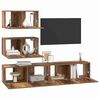 vidaXL TV Cabinet Set Wall-mounted 4 pcs Old Wood Engineered Wood