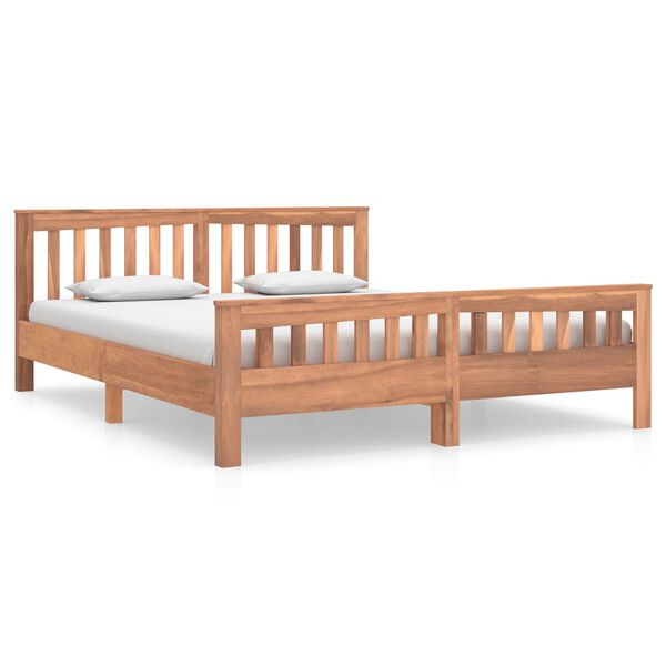 vidaXL Bed Frame without Mattress Solid Teak Wood 160x200 cm