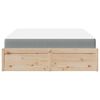 vidaXL Bed with Mattress 140x200 cm Solid Wood Pine