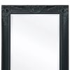 vidaXL Wall Mirror Baroque Style 120x60 cm Black