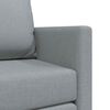 vidaXL Folding Sofa Bed Light Grey 112 x 60 x 55 cm Fabric