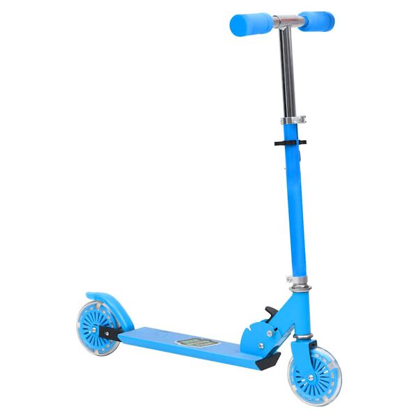 vidaXL 2-Wheel Children Scooter with Adjustable Aluminium Handlebar Blue