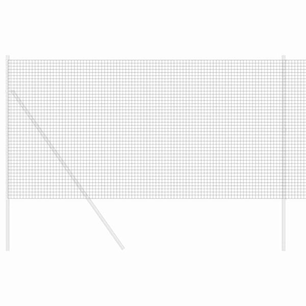 vidaXL Welded Wire Fence Grey 1 x 50 m Steel