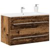 vidaXL Bathroom Sink Cabinet Old Wood 80x38.5x48 cm Engineered Wood