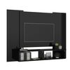 vidaXL Wall TV Cabinet High Gloss Black 120x23.5x90 cm Engineered Wood