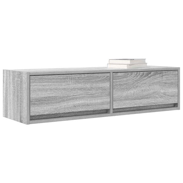 vidaXL TV Cabinet Grey sonoma 100 x 31 x 25.5 cm Engineered wood