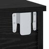 vidaXL Bedside Table Black Oak 40 x 31 x 15 cm Engineered Wood