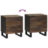 vidaXL Bedside Cabinet 2 pcs Walnut 40 x 33 x 46 cm Solid Acacia wood