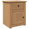 vidaXL Bedside Cabinet Panama 46x40x57 cm Solid Wood Pine