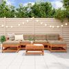 vidaXL Garden Lounge Set 6 pcs Wax Brown Solid Pine Wood