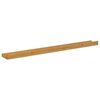 vidaXL Wall Shelf with Shelf 2 pcs Beige 80 x 9 x 3 cm Engineered Wood