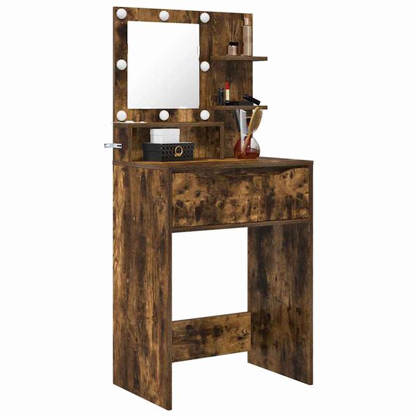 vidaXL Bedroom Dressing Tables Smoked Oak 80 x 39.6 x 135 cm