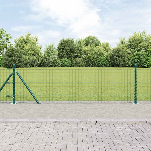 vidaXL Fence Post Other 52 pcs Grey 3.2 x 3.2 x 50 cm Steel