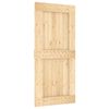 vidaXL Sliding Door NARVIK Natural and Black 95 x 210 cm (213.5 cm)
