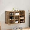vidaXL Shoe Cabinet Artisan Oak 77.5 x 30 x 51 cm Engineered Wood
